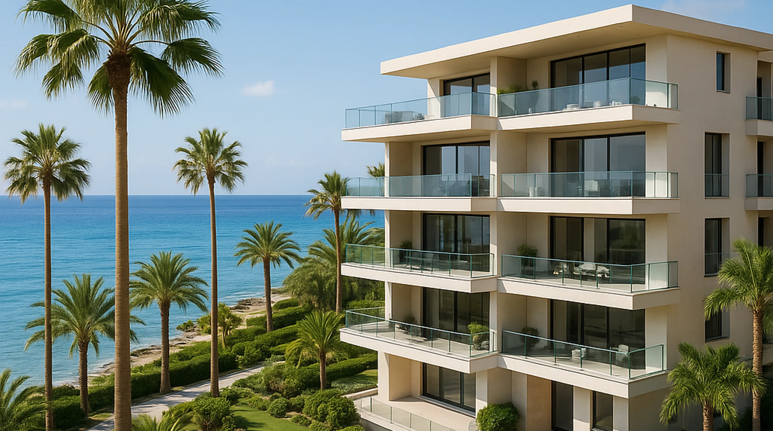 Buying Real Estate in Cyprus in 2026 Coastal property in Cyprus with modern apartments and Mediterranean view